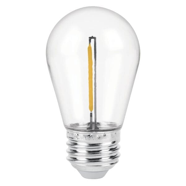 LAMPARA LED S14 CON FILAMENTO 1 W, LUZ CALIDA, CAJA, VOLTECK