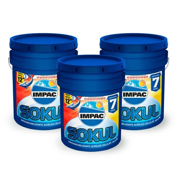 PROMOCION 4X3 IMPERMEABILIZANTE SOKUL 19L