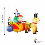 SANTA CON TRINEO PINGUINO PRODUCTO