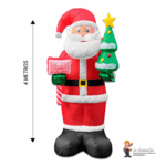 santa gigante felpa foto producto